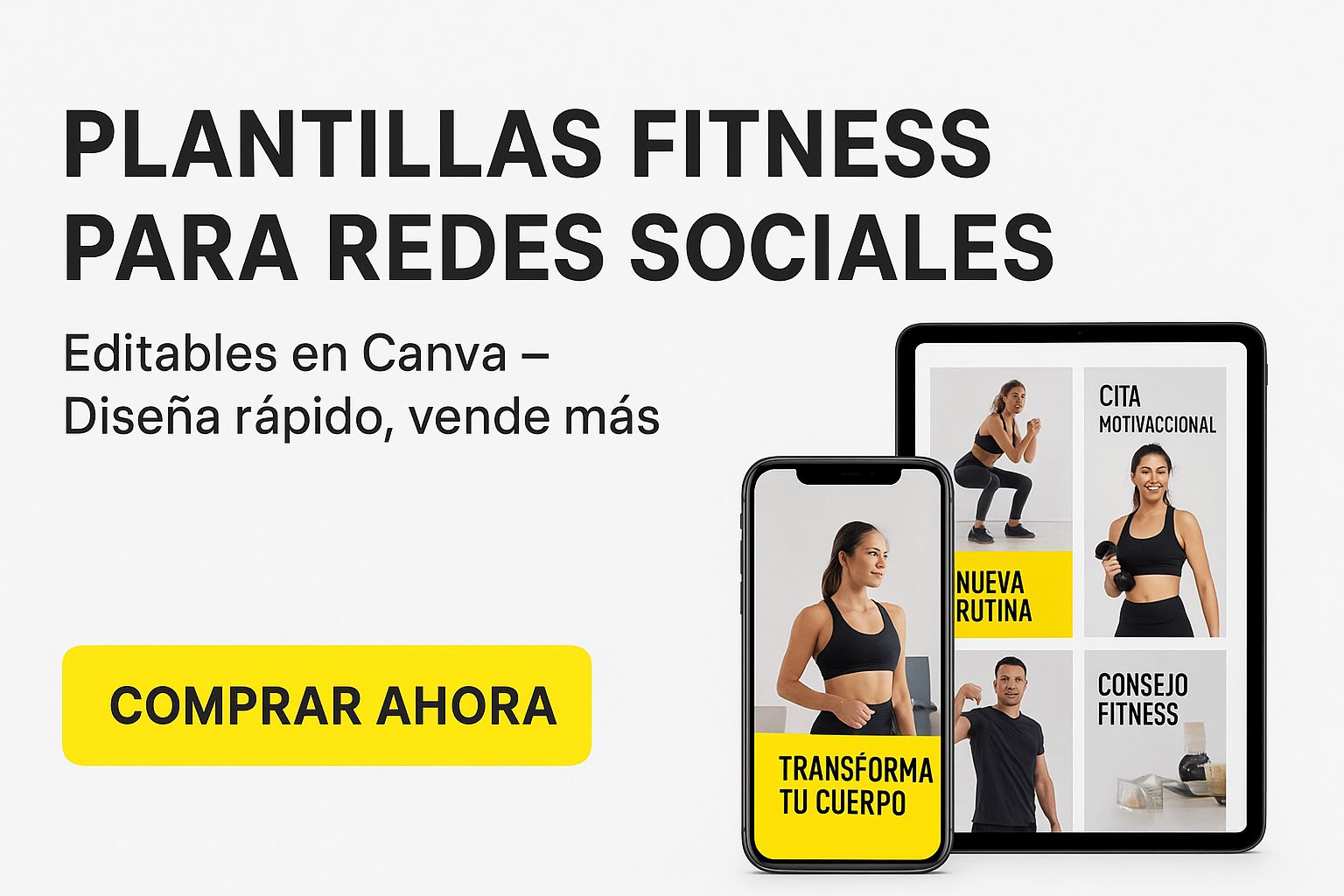 Pack de Plantillas Fitness  Posts que Venden